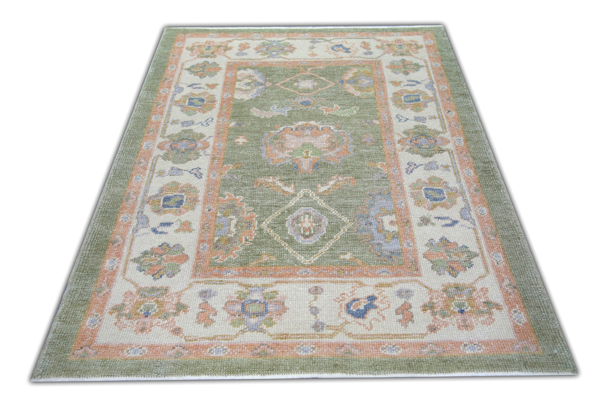 Turkish Oushak Rug 4'3" x 5'10" #5449