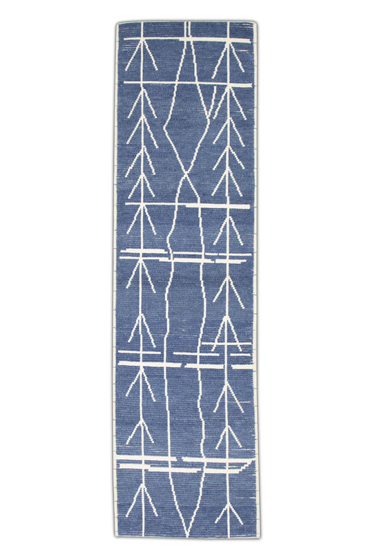 #12 Hand Knotted Turkish Modern Rug 2'10" x 10'3"