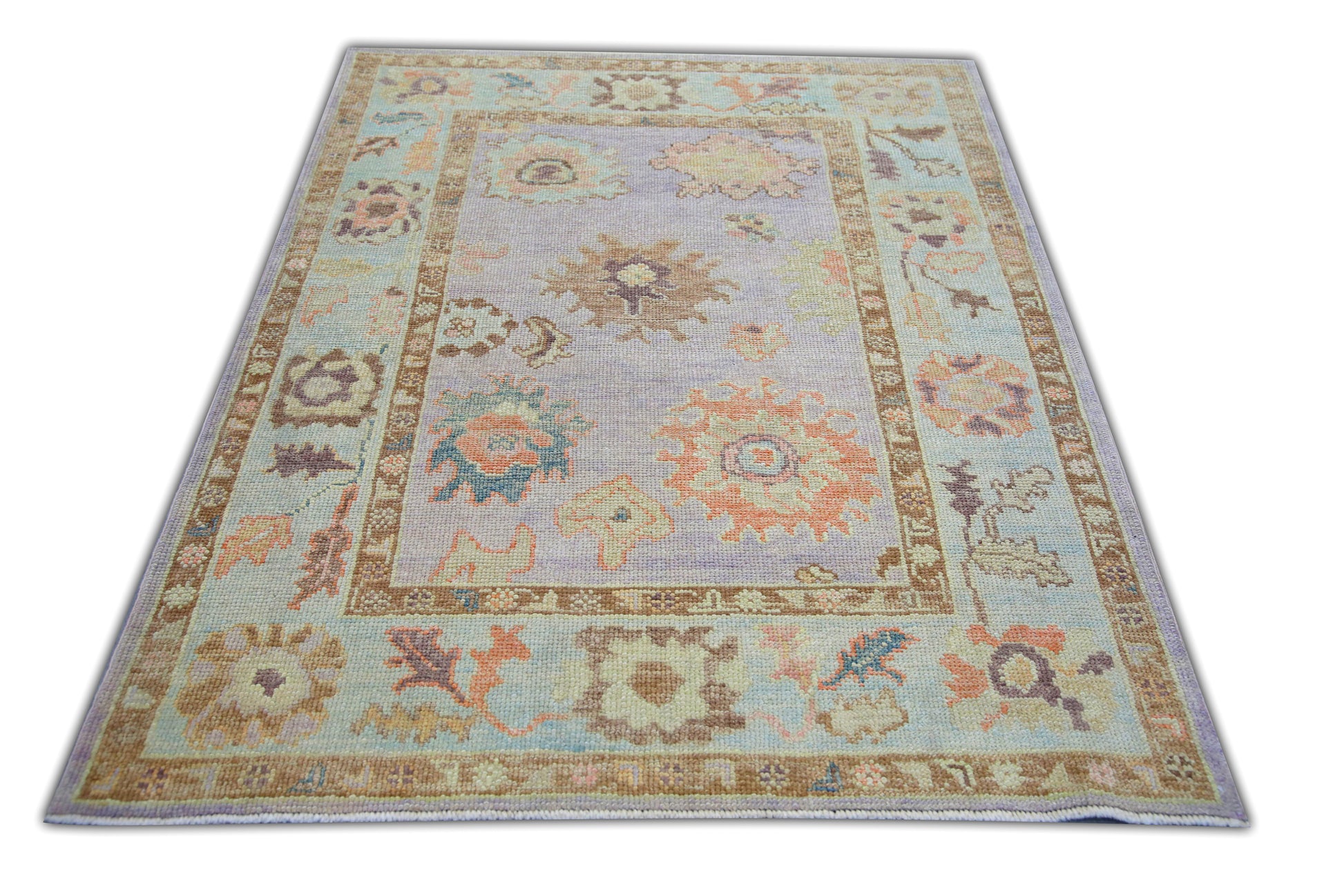 Turkish Oushak Rug 4'1" x 5'6" #5254