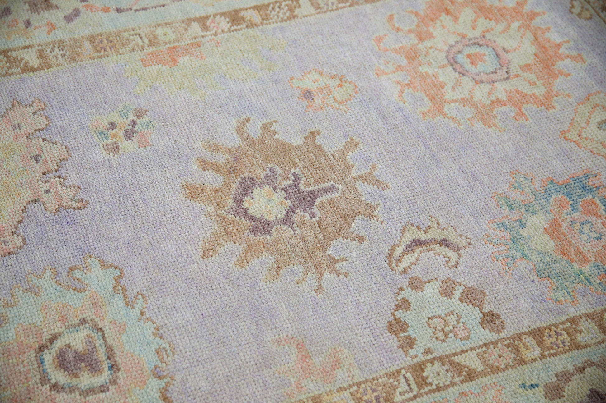 Turkish Oushak Rug 4'1" x 5'6" #5254