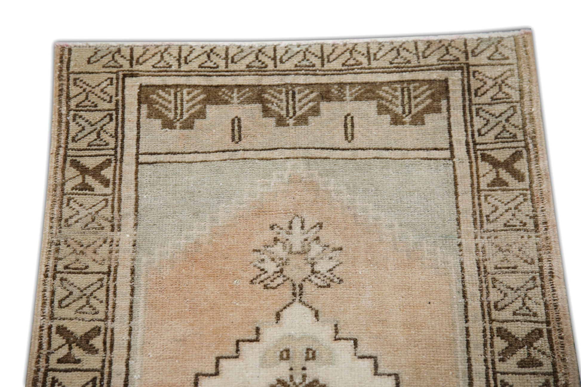 Oriental Hand Knotted Vintage Turkish Mini Rug 1'8" x 2'7" #64