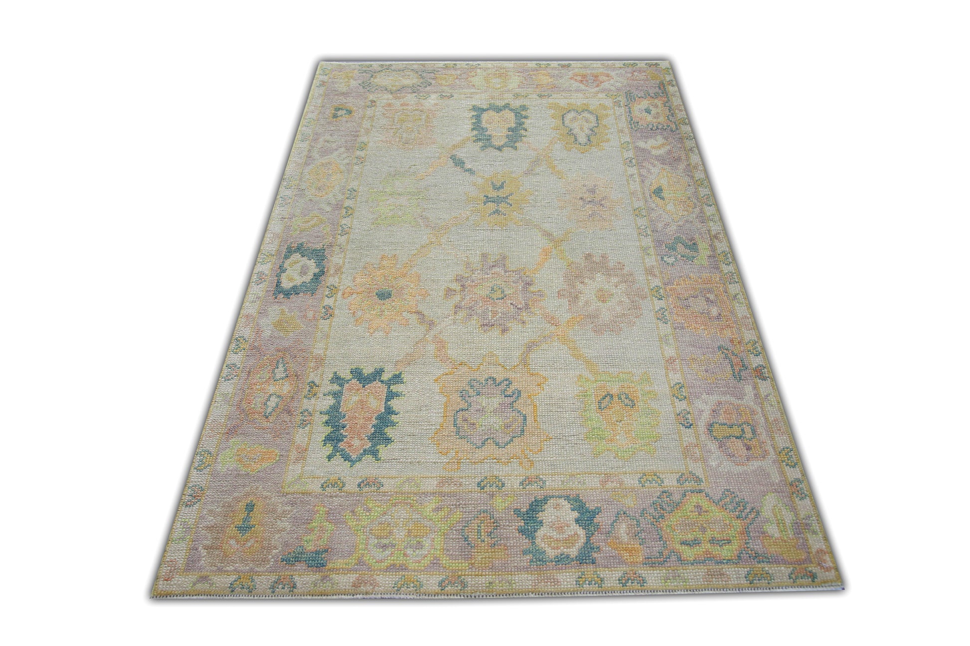 Turkish Oushak Rug 3'9" x 5'11" #6064