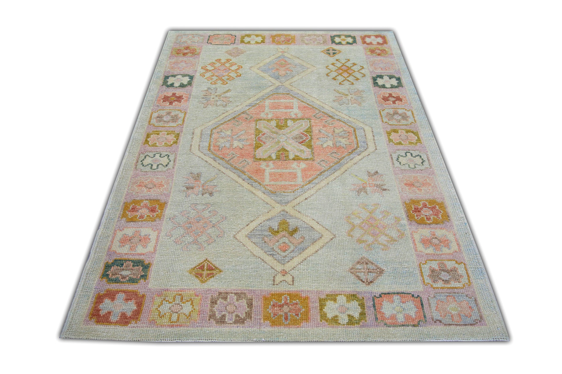 Turkish Oushak Rug 4'3" x 6' #5023