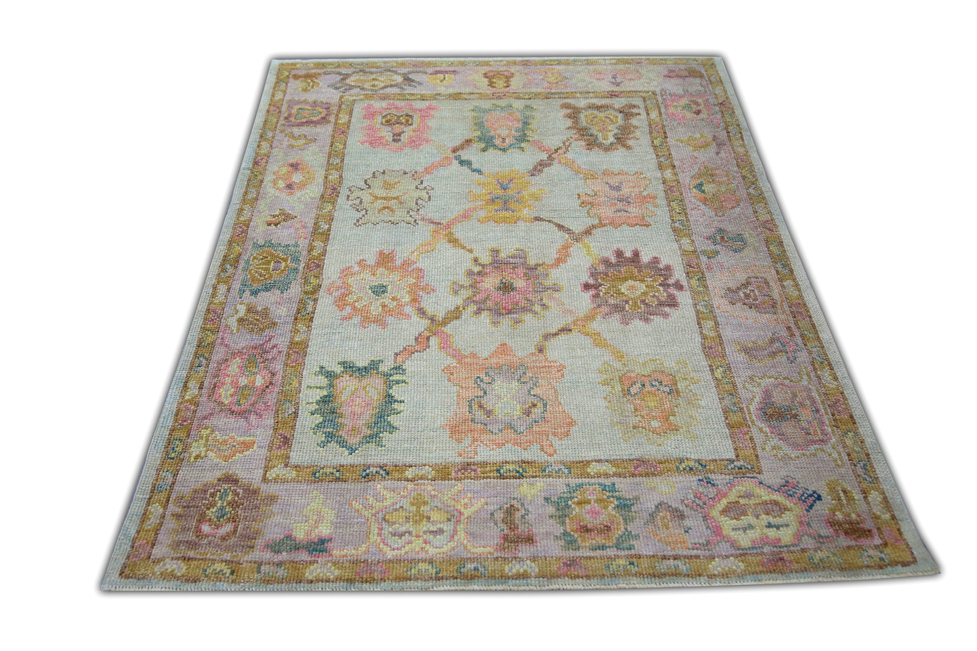 Turkish Oushak Rug 4' x 5'4" #6047