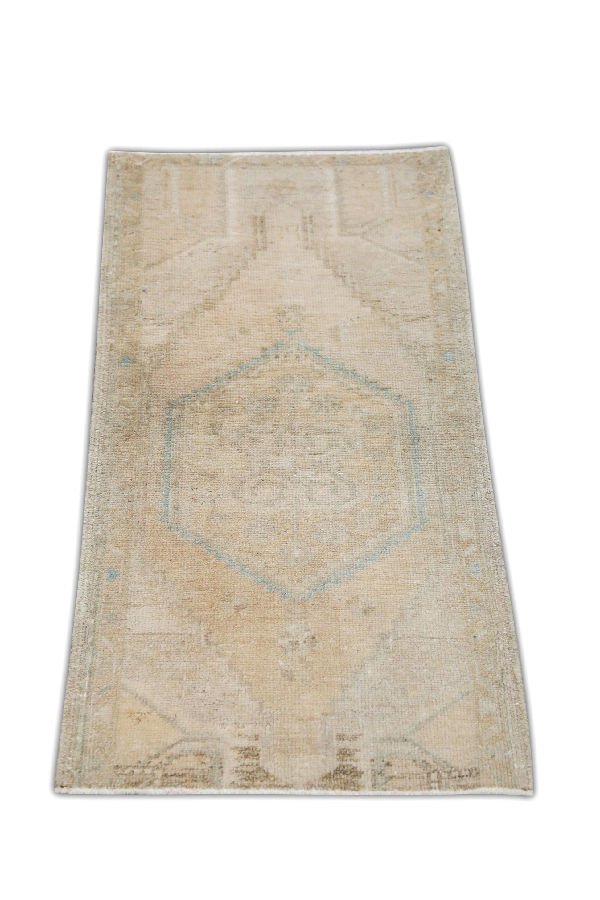 Oriental Hand Knotted Vintage Turkish Mini Rug 1'7" x 3'1" #110