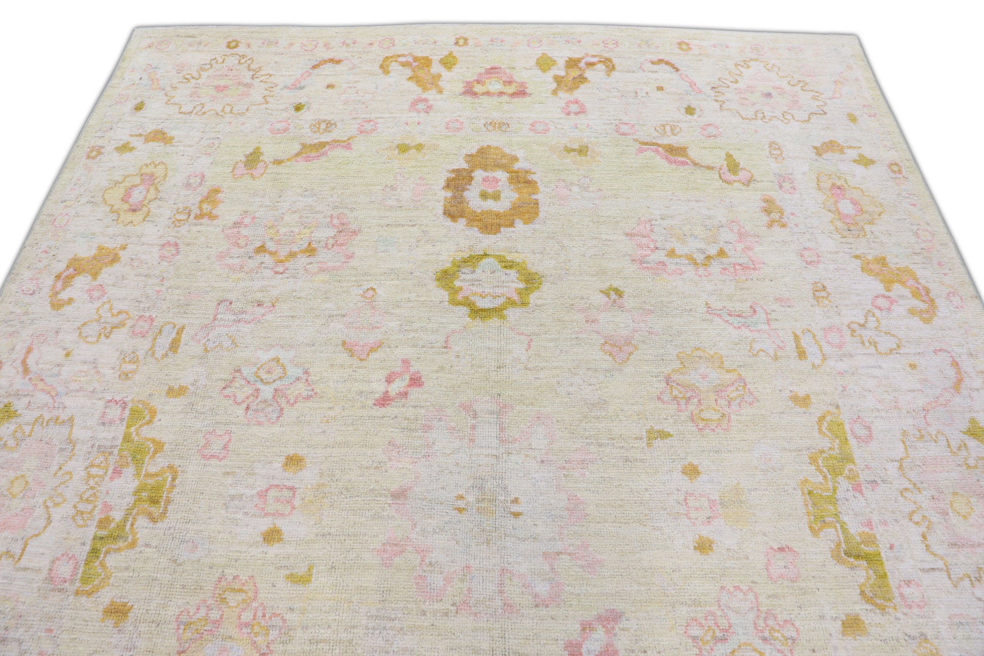 Turkish Oushak Rug 7'8" x 10'5' #3097