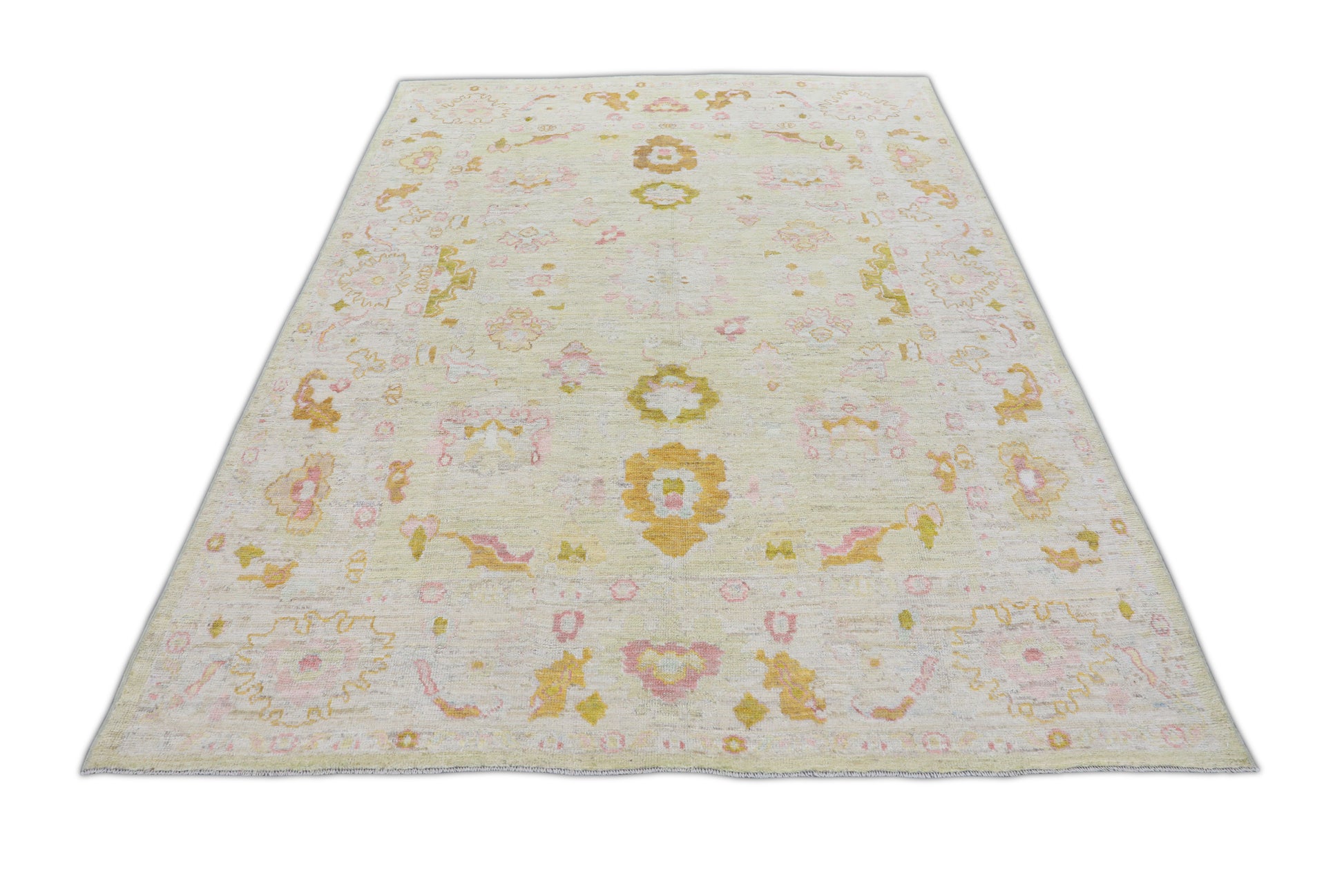 Turkish Oushak Rug 7'8" x 10'5' #3097