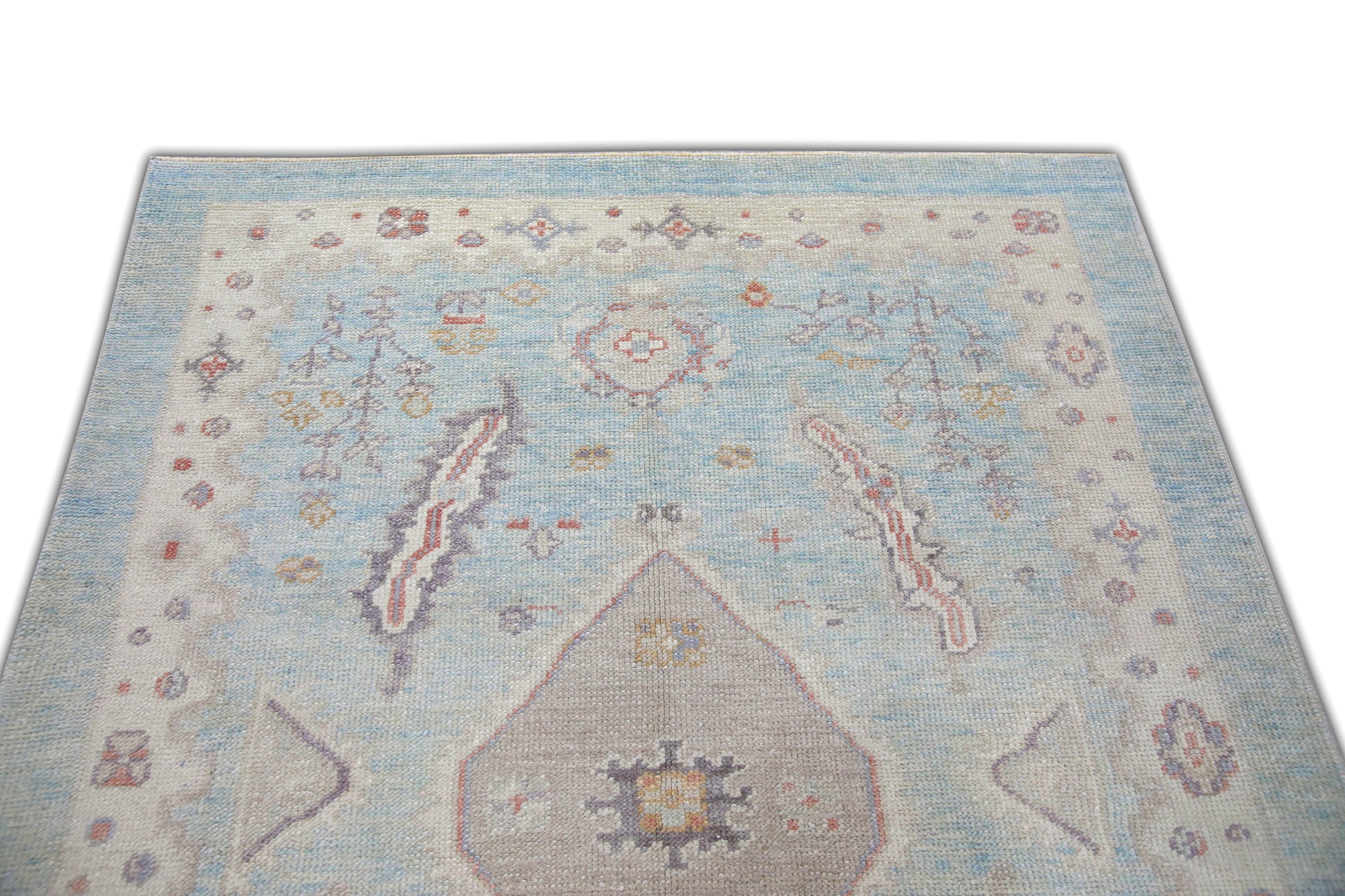 Turkish Oushak Rug 4'2" x 5'11" #5931