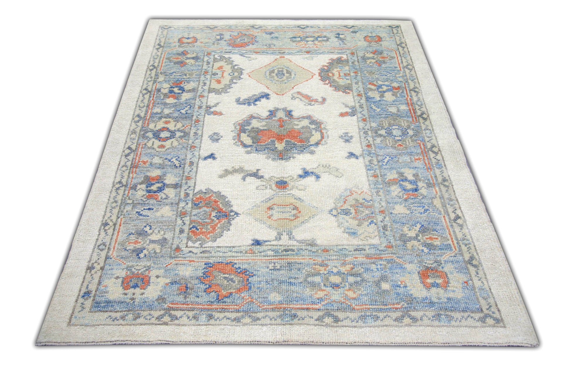 Turkish Oushak Rug 4'2" x 5'7" #5980