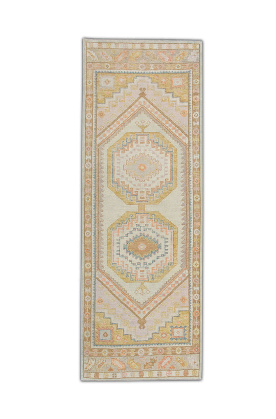 #4395 Turkish Oushak 3' x 8'1"