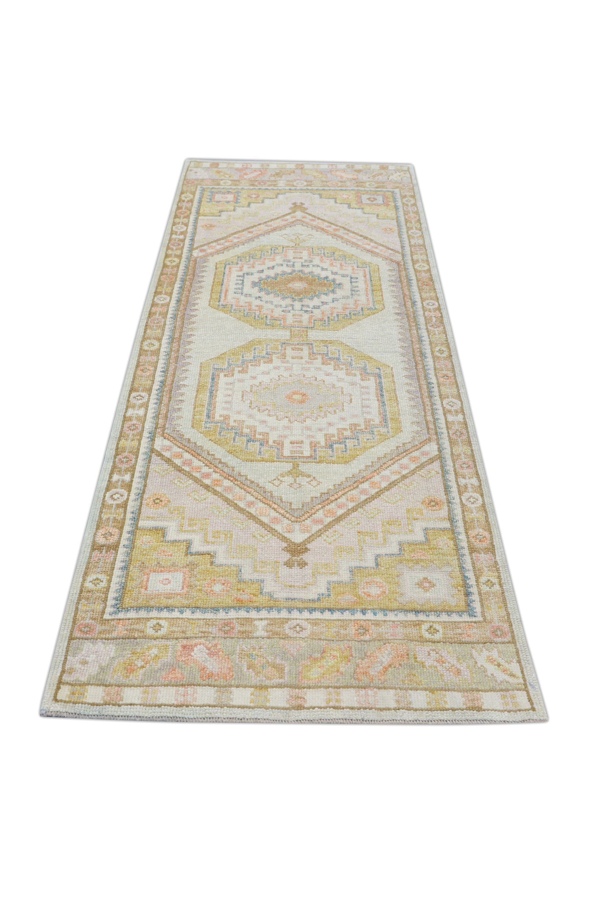 Turkish Oushak Rug 3' x 8'1" #4395