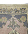 Oriental Hand Knotted Vintage Turkish Mini Rug 1'9" x 3'4" #131