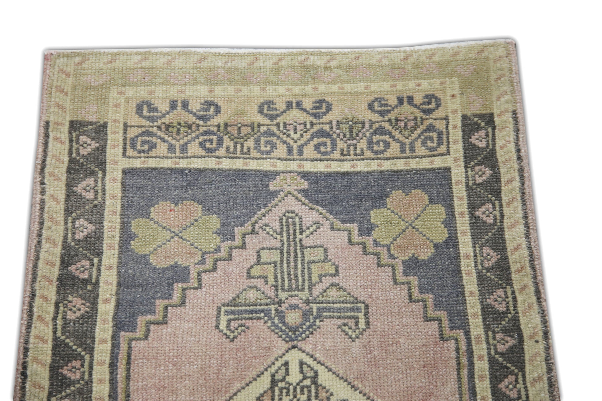 Oriental Hand Knotted Vintage Turkish Mini Rug 1'9" x 3'4" #131