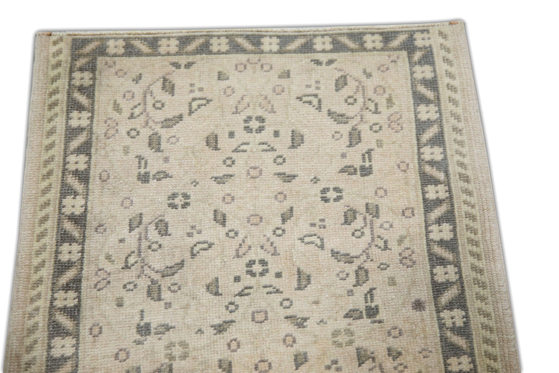 Oriental Hand Knotted Vintage Turkish Mini Rug 1'9" x 3' #65