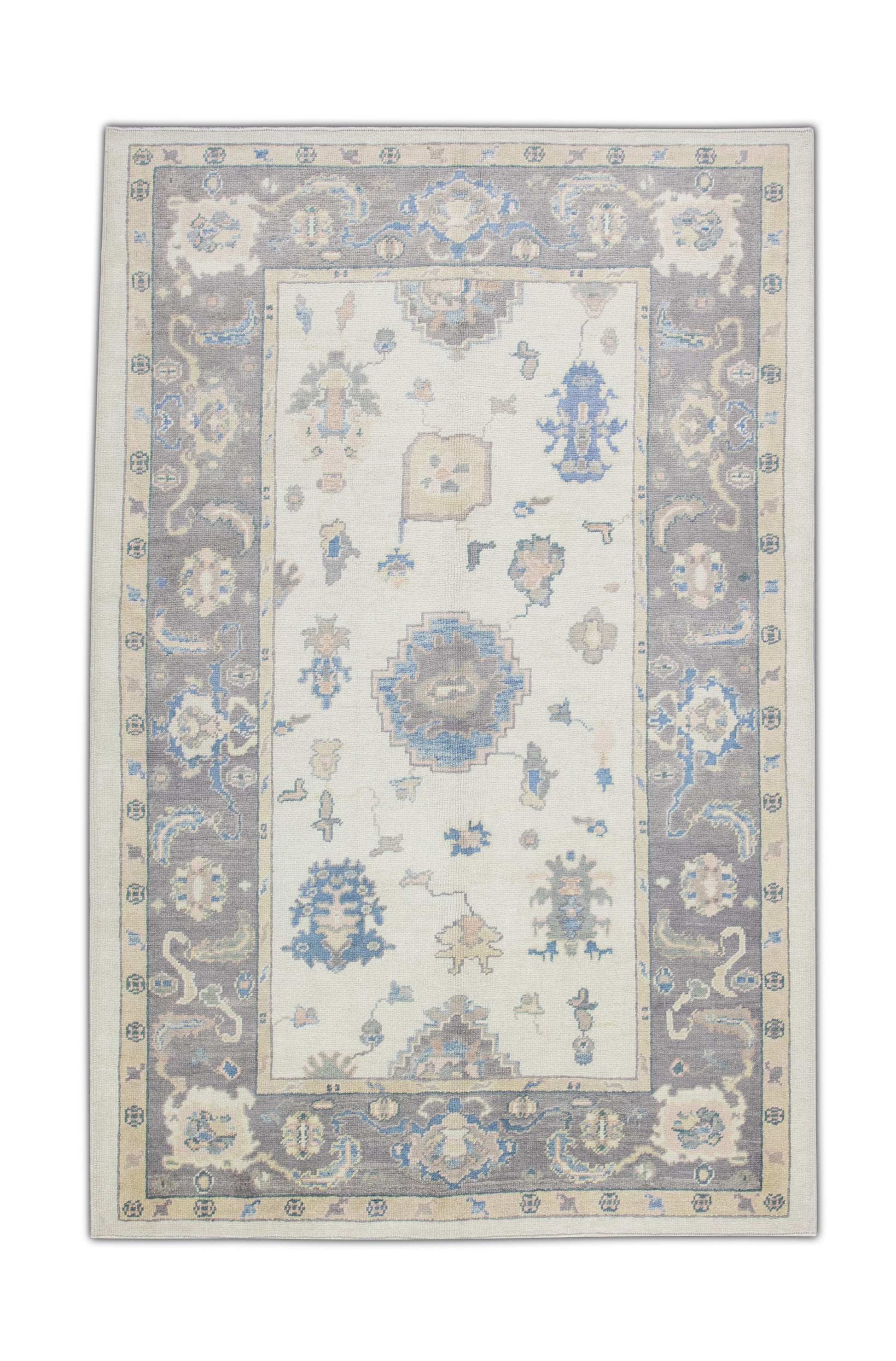 Turkish Oushak Rug 6'1" x 8'10" #4281