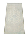 Oriental Hand Knotted Vintage Turkish Mini Rug 1'4" x 3' #33