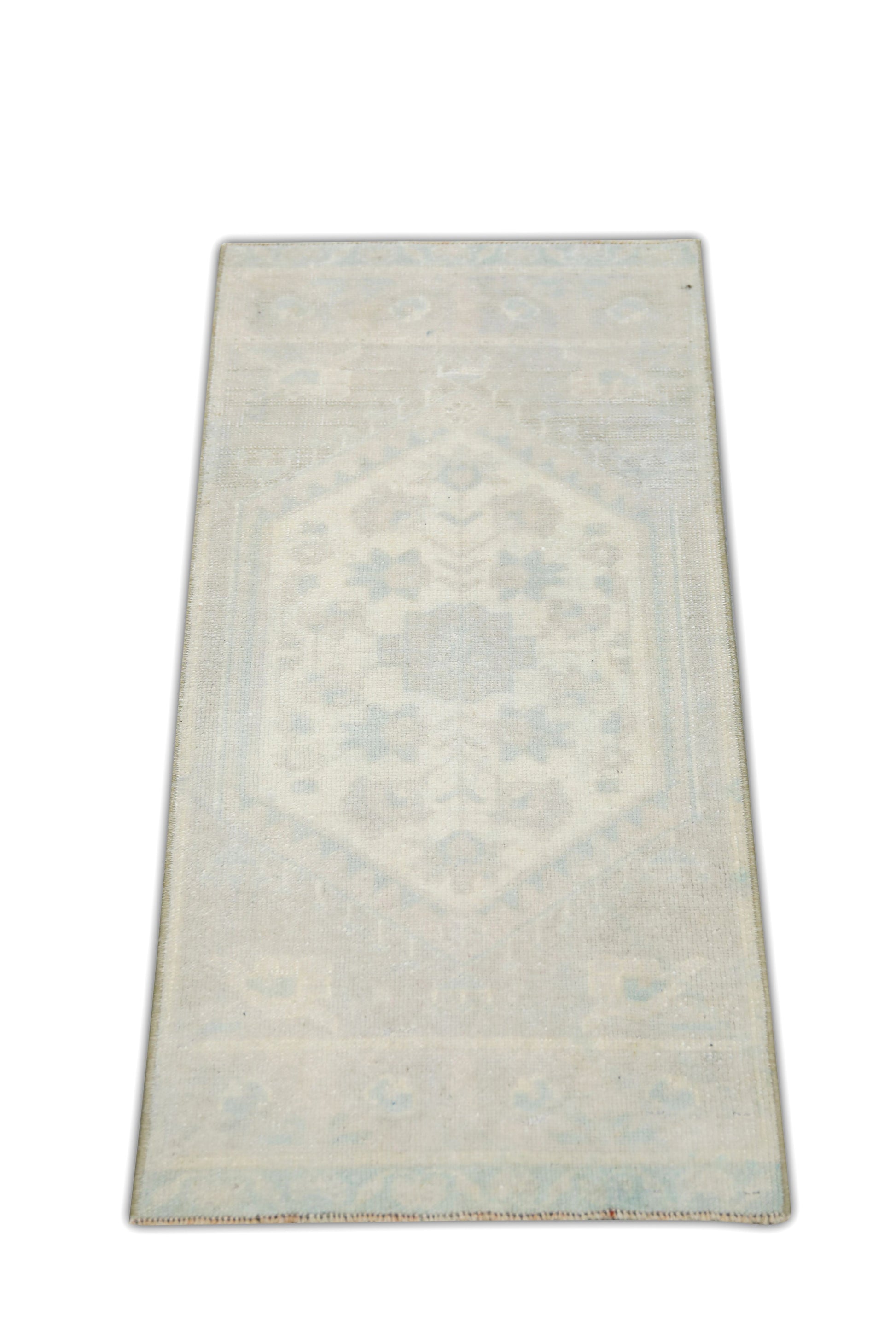 Oriental Hand Knotted Vintage Turkish Mini Rug 1'4" x 3' #33