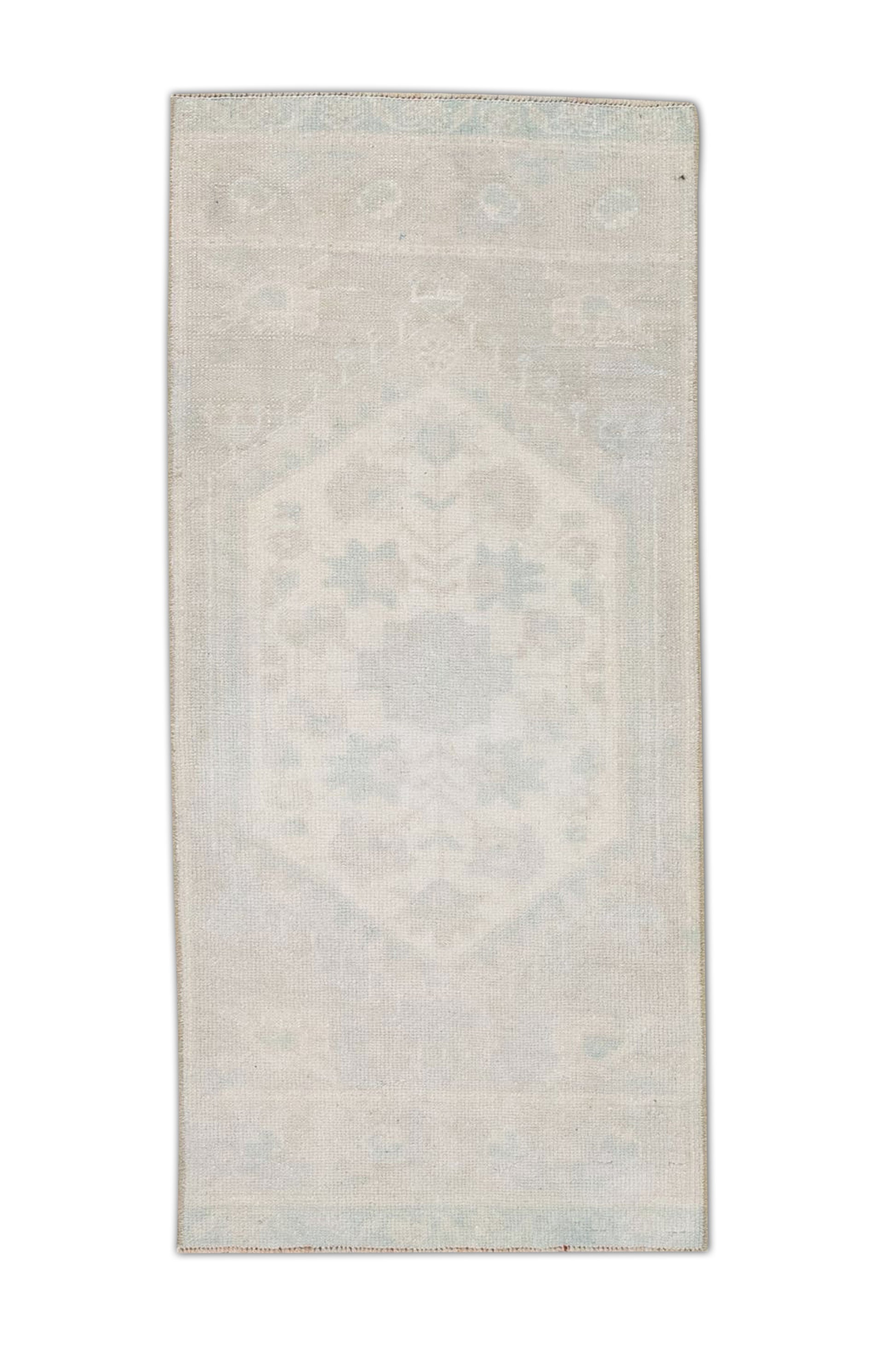 Oriental Hand Knotted Vintage Turkish Mini Rug 1'4" x 3' #33