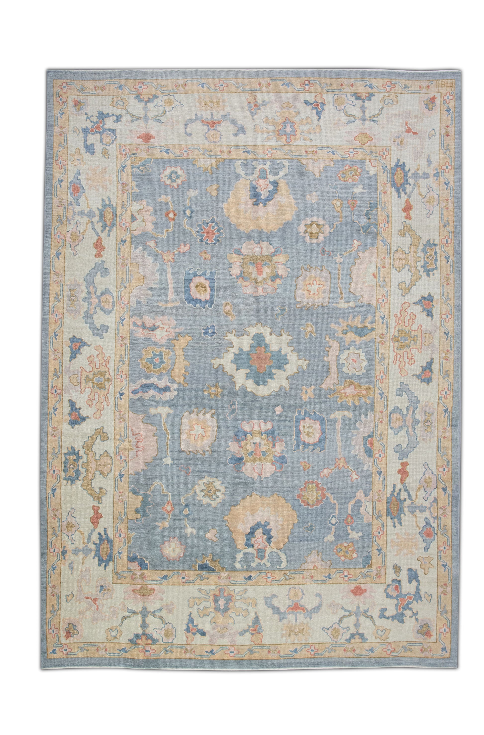 Turkish Oushak Rug  8'11" x 12'4" #4269