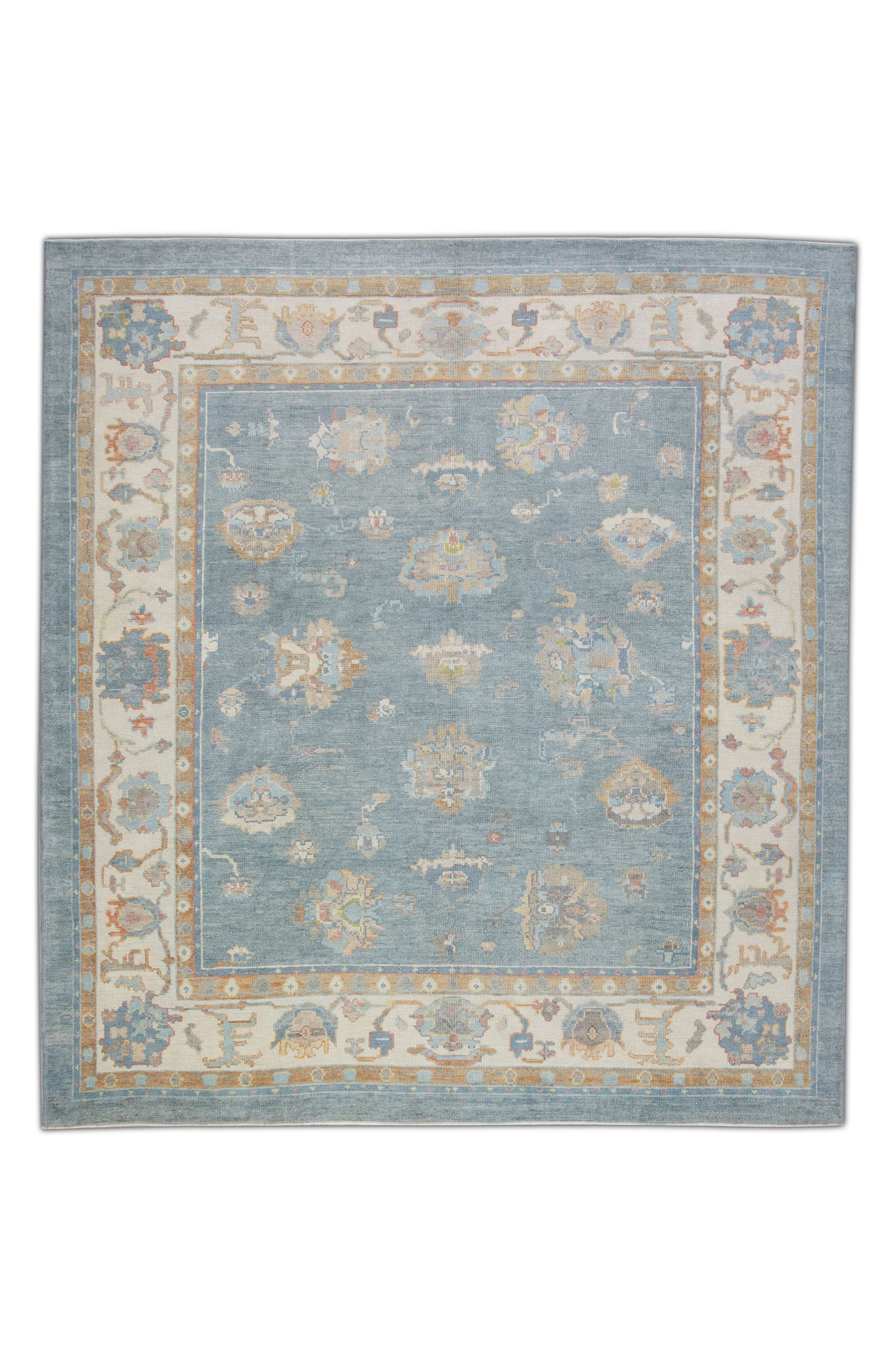 Turkish Oushak Rug 9'4" x 9'9" #4268