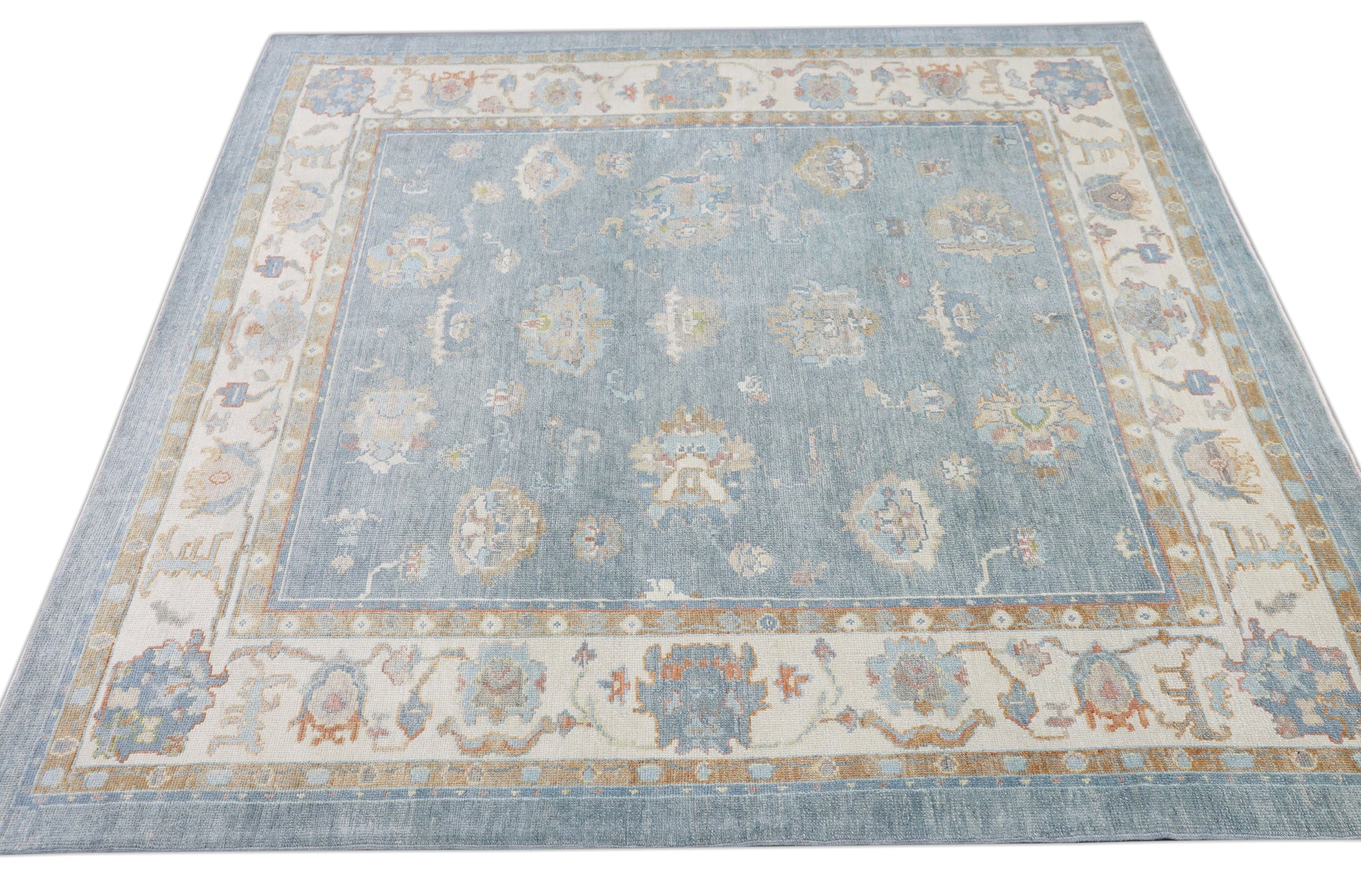 Turkish Oushak Rug 9'4" x 9'9" #4268