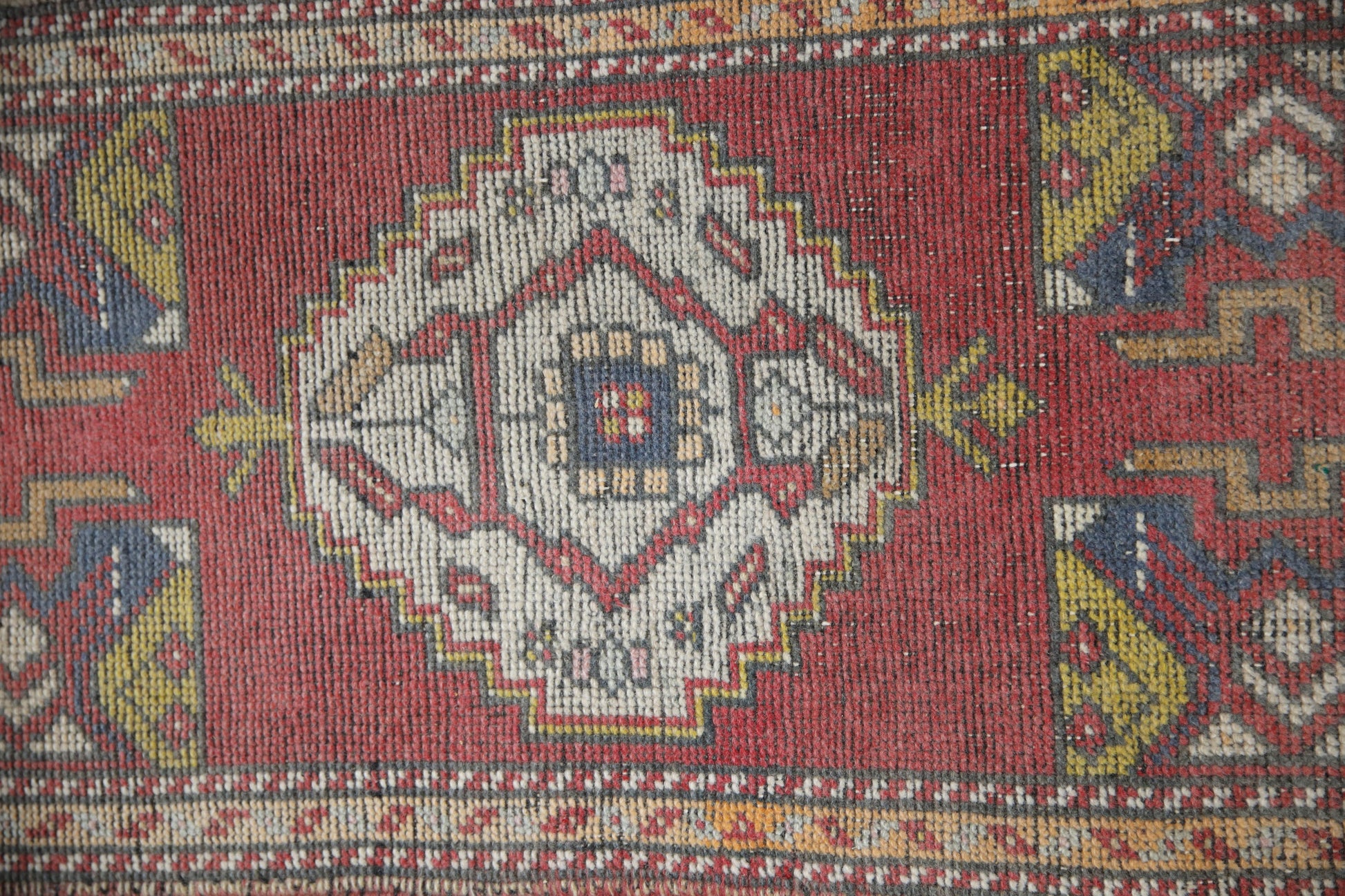 Oriental Hand Knotted Vintage Turkish Mini Rug 1'7" x 3'4" #148