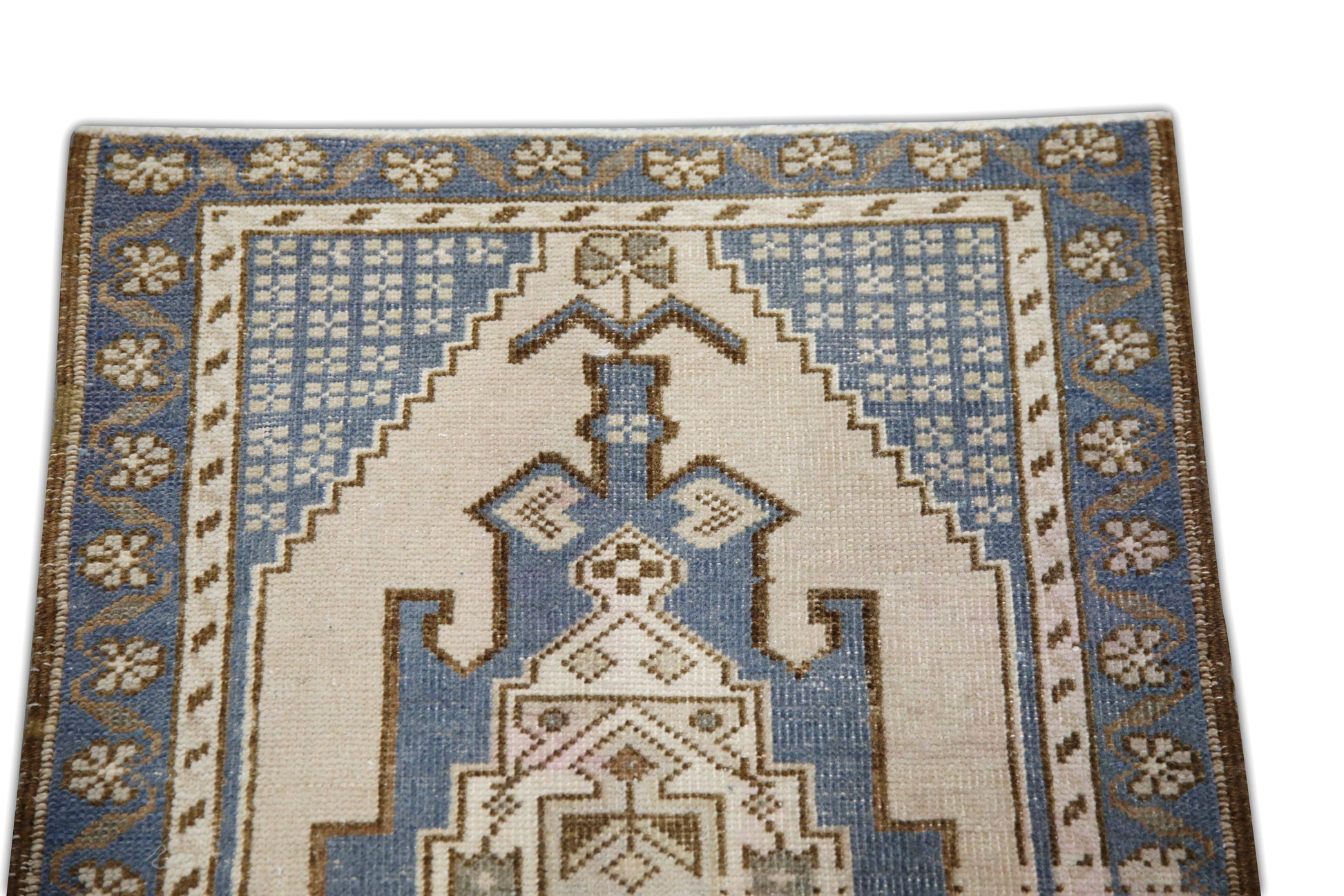 Oriental Hand Knotted Vintage Turkish Mini Rug 1'9" x 3'2" #33