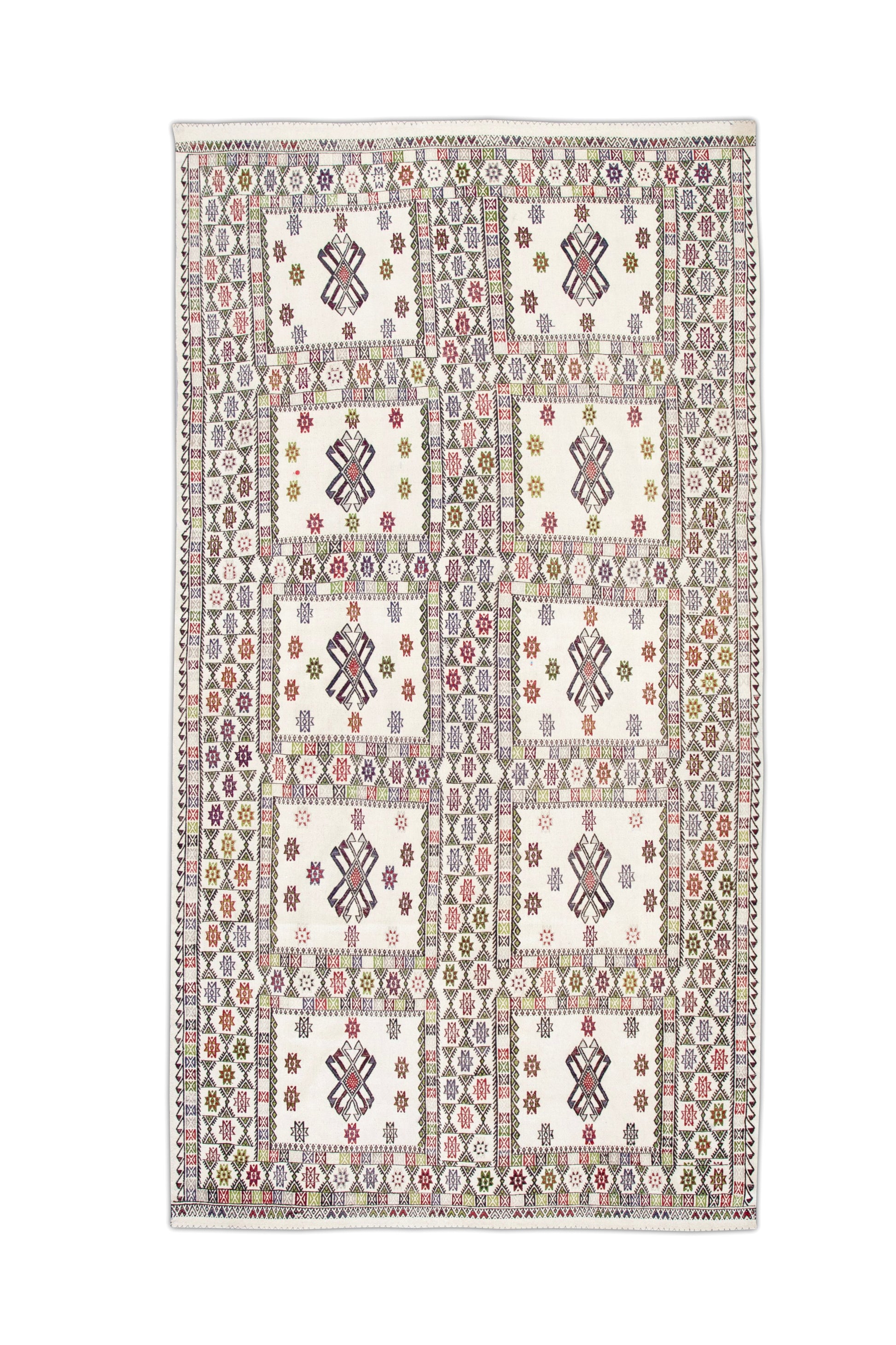 Turkish Vintage Anatolian Rug 5'6" x 10'1" #76