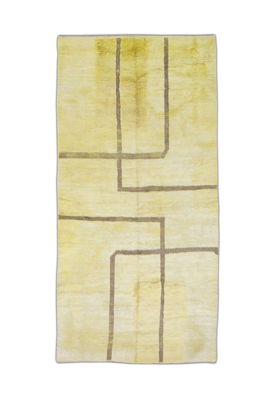 #43 Hand Knotted Turkish Modern Tulu Rug 6'2" x 12'