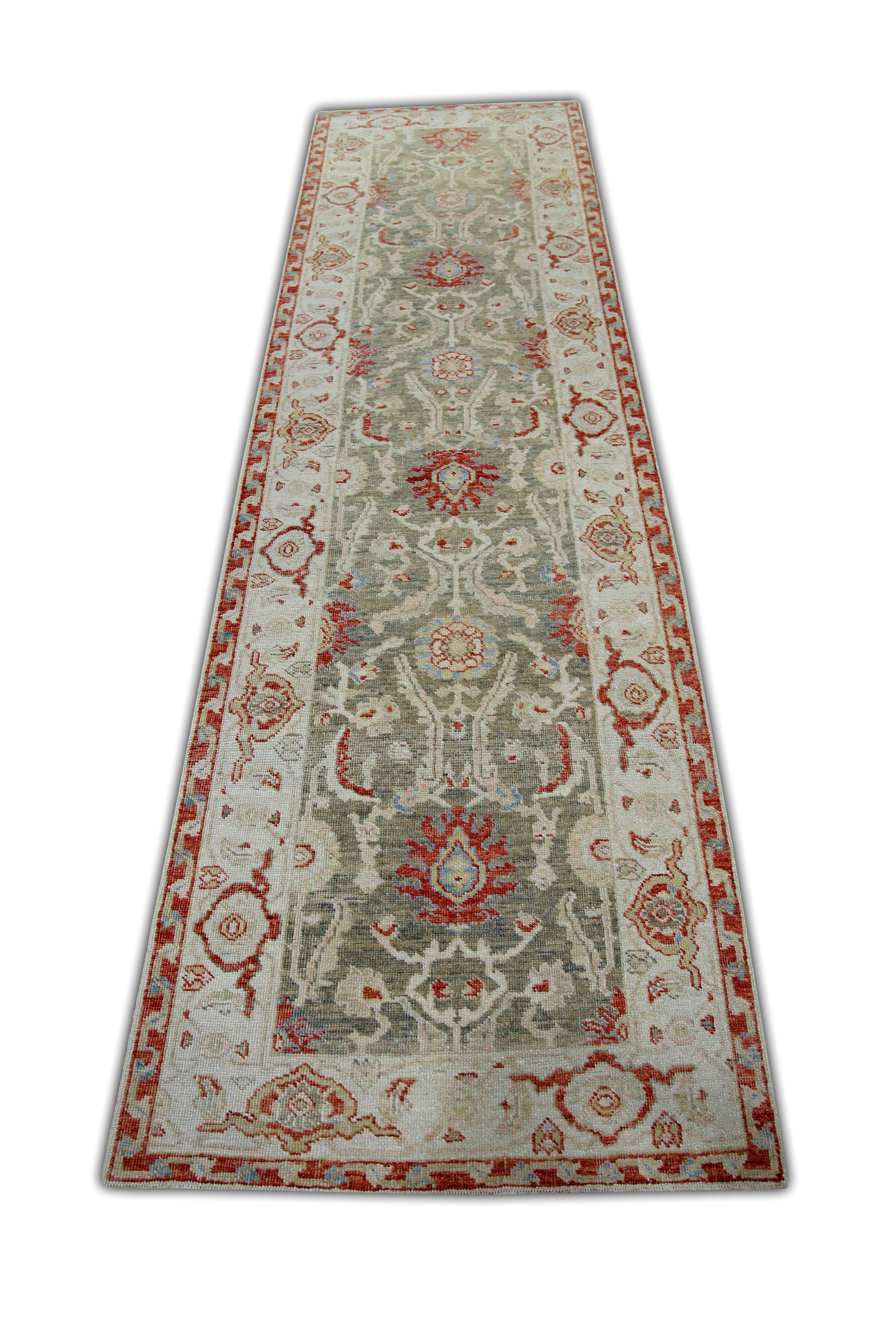 Turkish Antique Look Oushak Rug 2'8" x 9'6" #5053