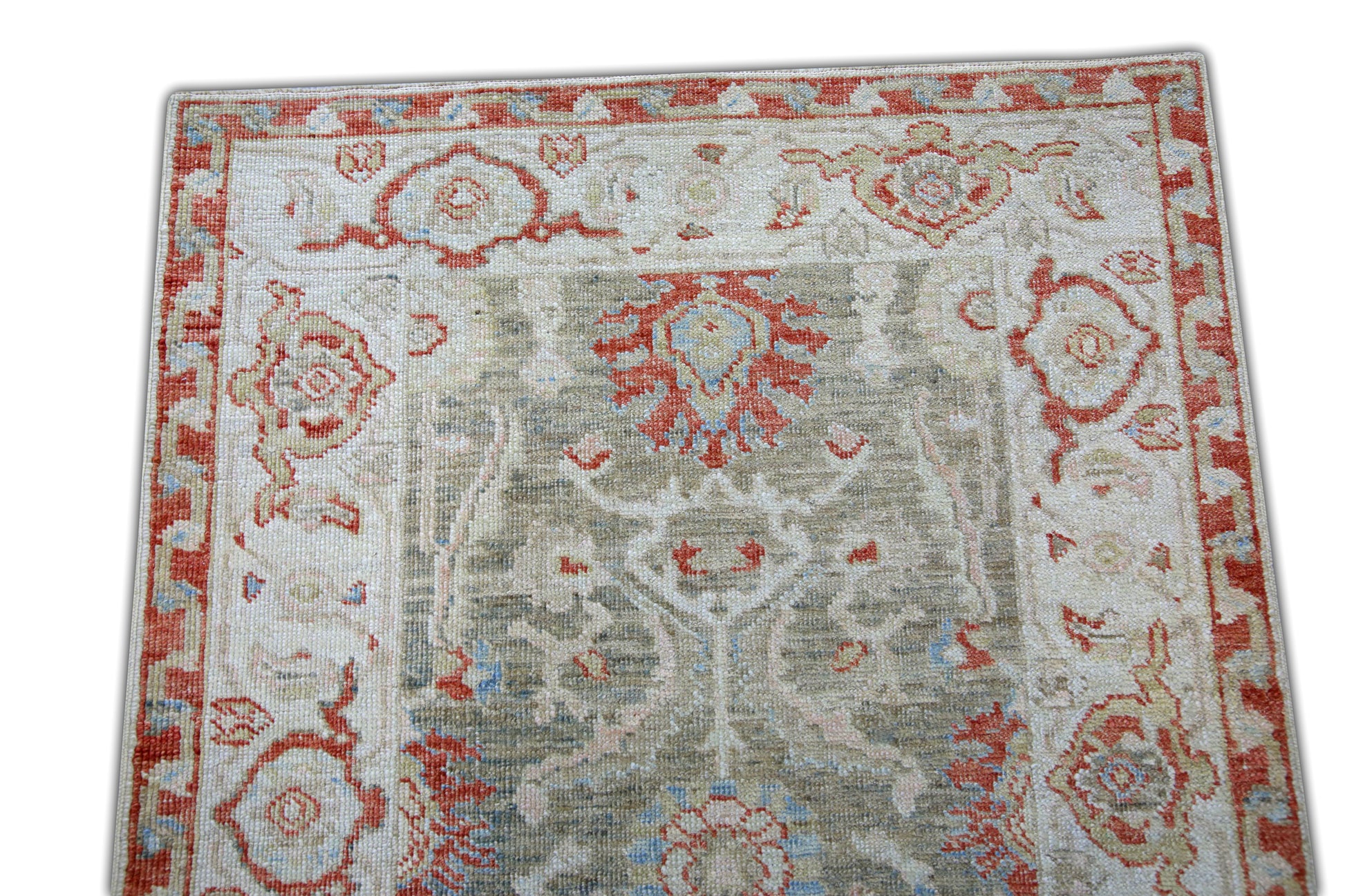 Turkish Antique Look Oushak Rug 2'8" x 9'6" #5053