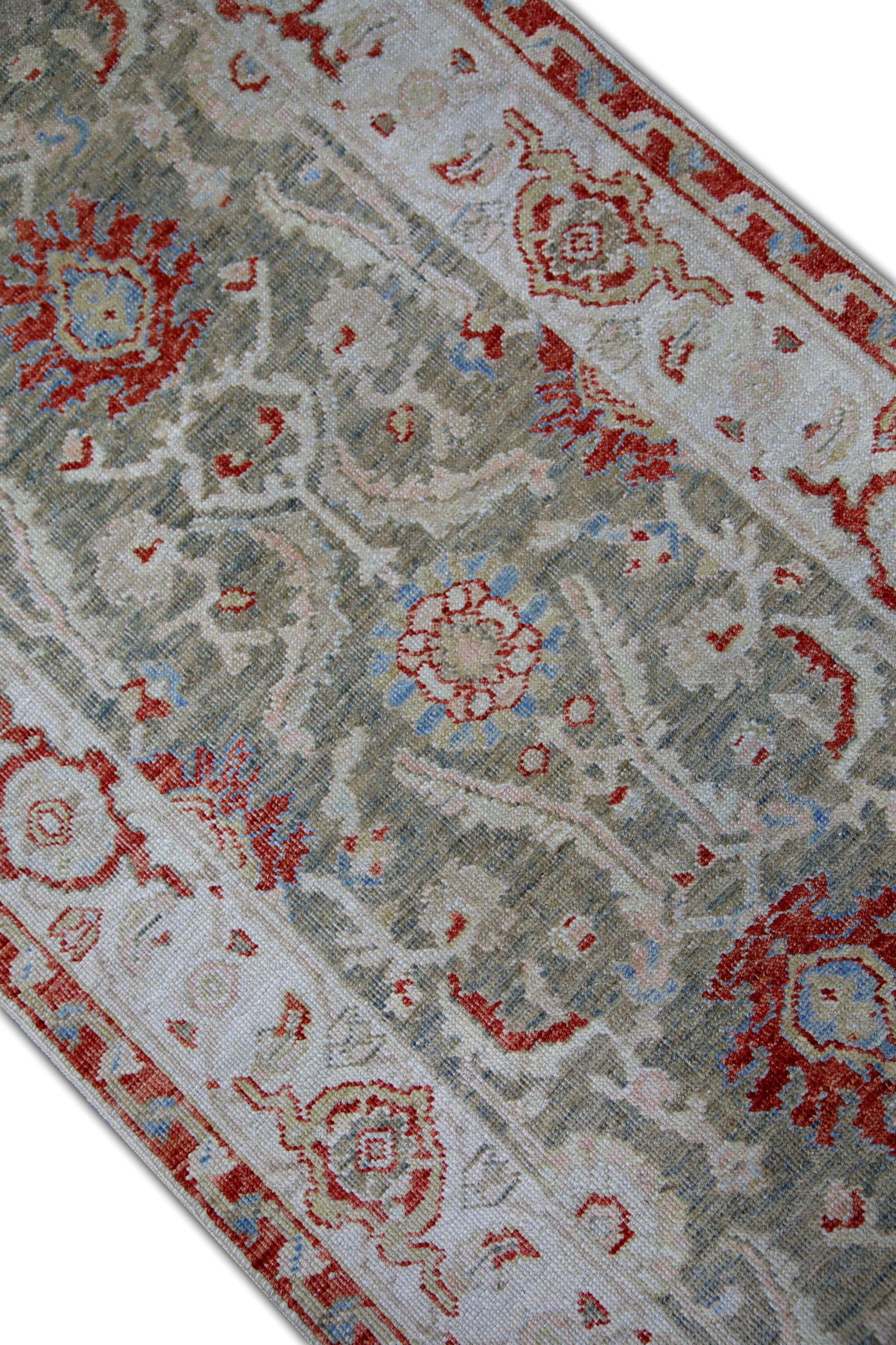 Turkish Antique Look Oushak Rug 2'8" x 9'6" #5053