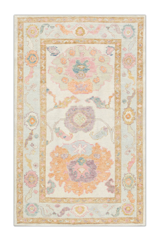 #2866 Turkish Oushak 3' x 4'9"