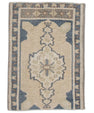 Oriental Hand Knotted Vintage Turkish Mini Rug 1'10" x 2'7" #21