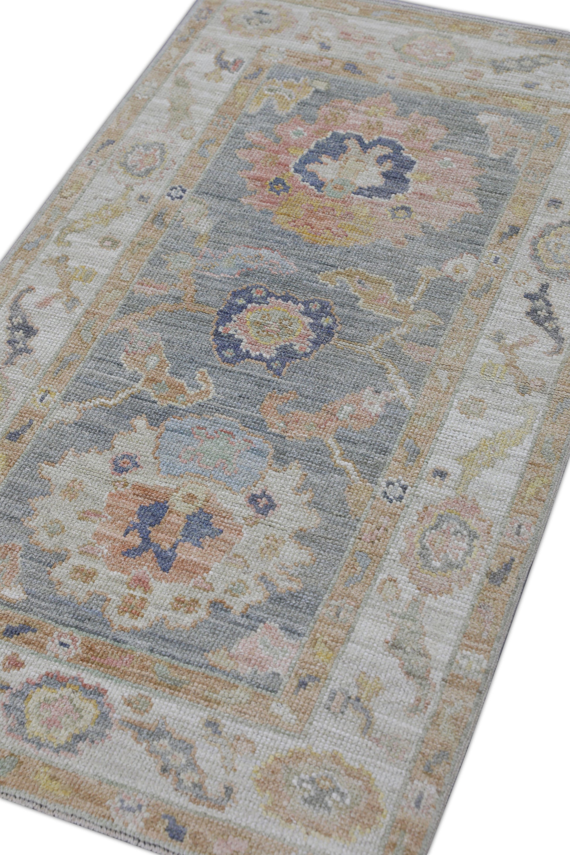 Turkish Oushak Rug 2'10" x 4'3" #2862