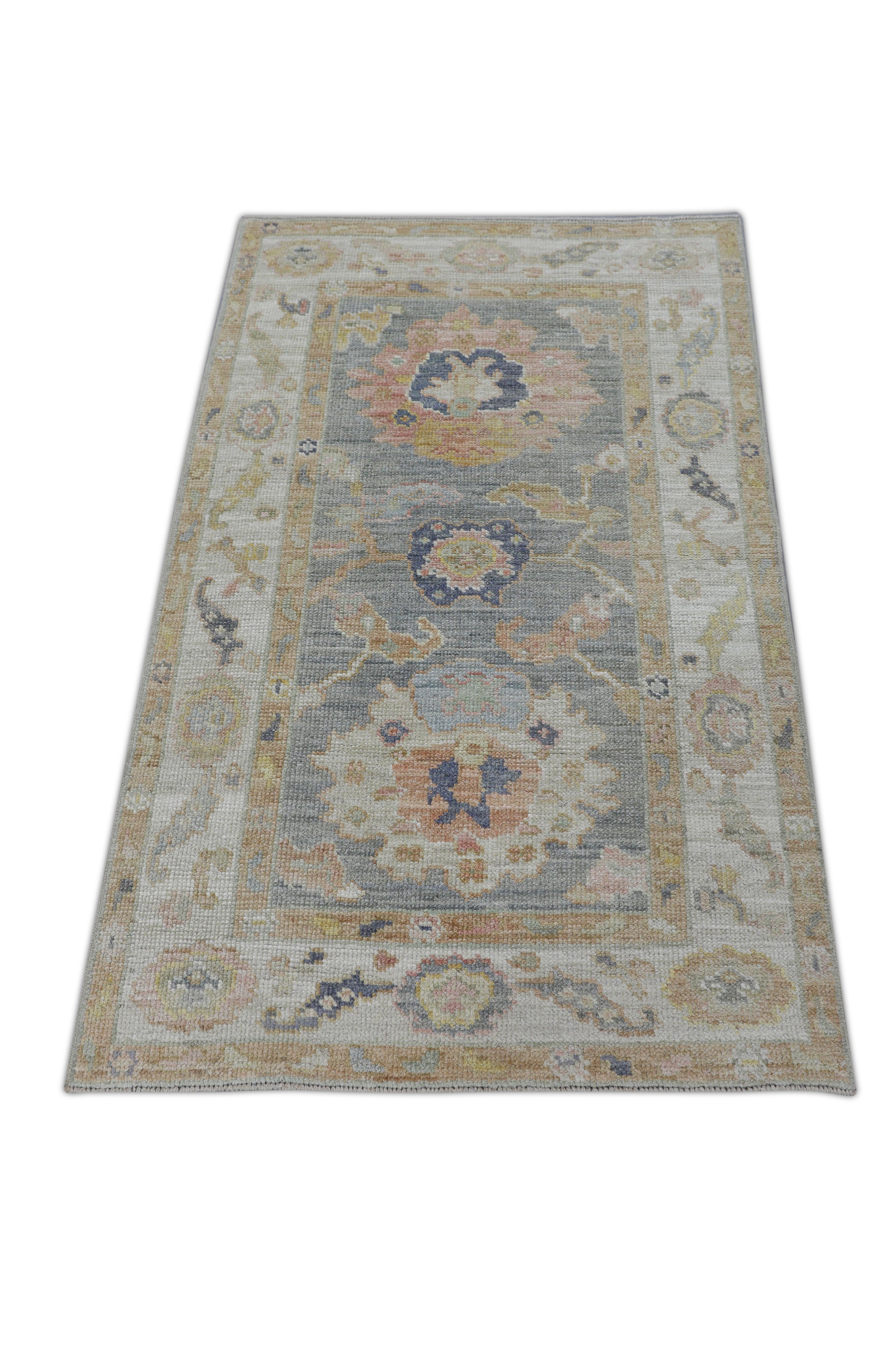 Turkish Oushak Rug 2'10" x 4'3" #2862