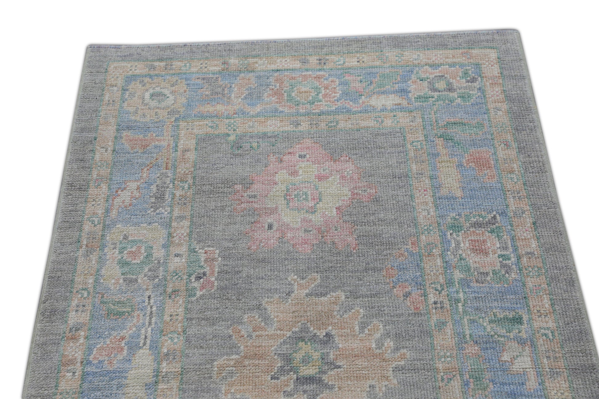 Turkish Oushak Rug 3'2" x 5'1" #2642