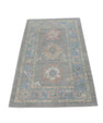 Turkish Oushak Rug 3'2" x 5'1" #2642