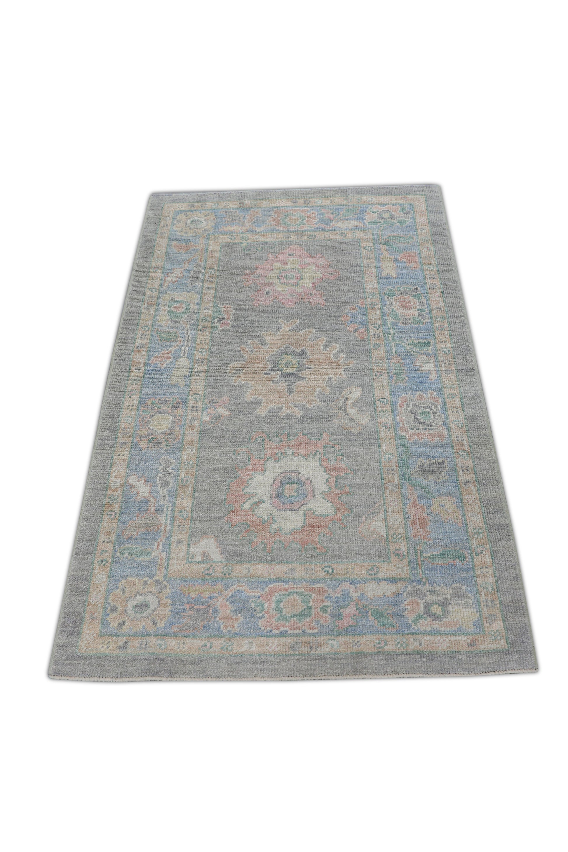 Turkish Oushak Rug 3'2" x 5'1" #2642