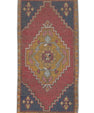 Oriental Hand Knotted Vintage Turkish Mini Rug 1'9" x 3'5" #146