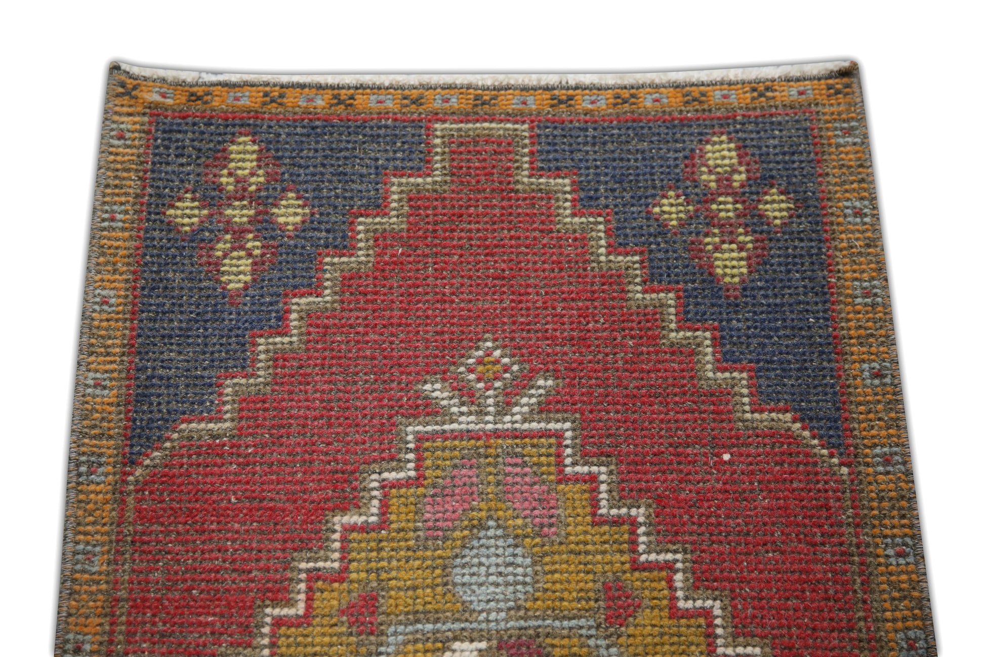 Oriental Hand Knotted Vintage Turkish Mini Rug 1'9" x 3'5" #146