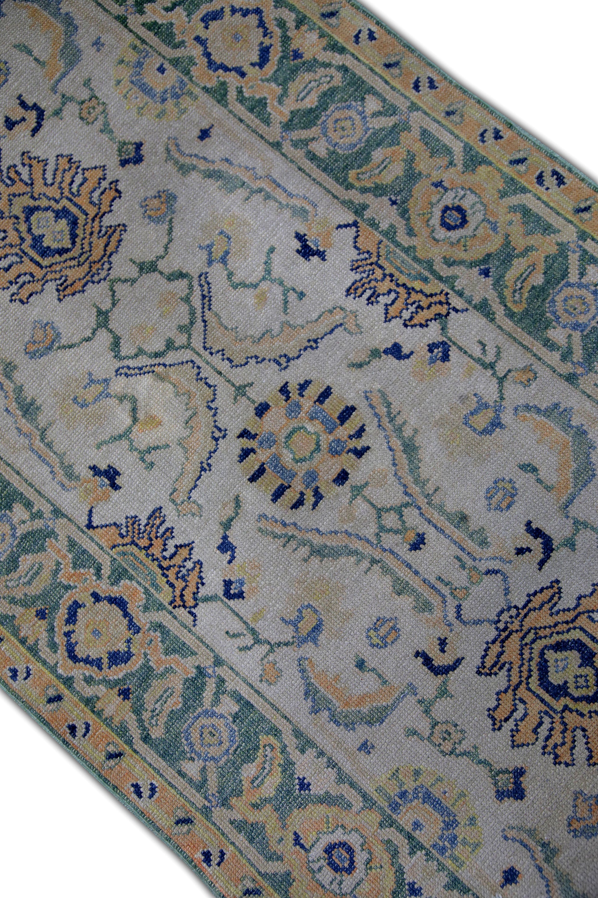 Turkish Antique Look Oushak Rug 2'8" x 5'11"  #6098