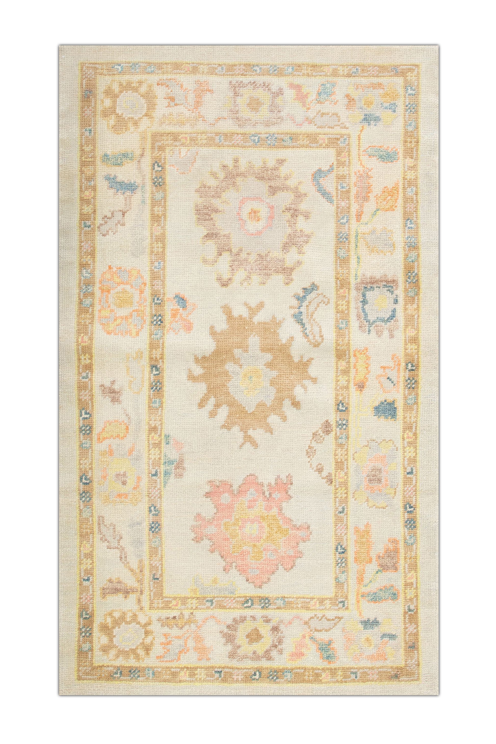 Turkish Oushak Rug 3'3" x 5'6" #2798