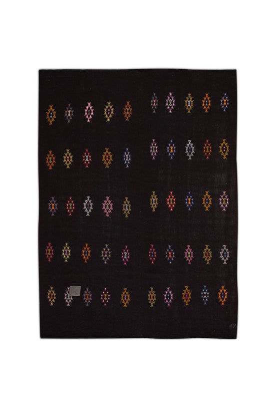 #51 Oriental Flat Weave Turkish Vintage Kilim  Rug 8'2" x 10'10"