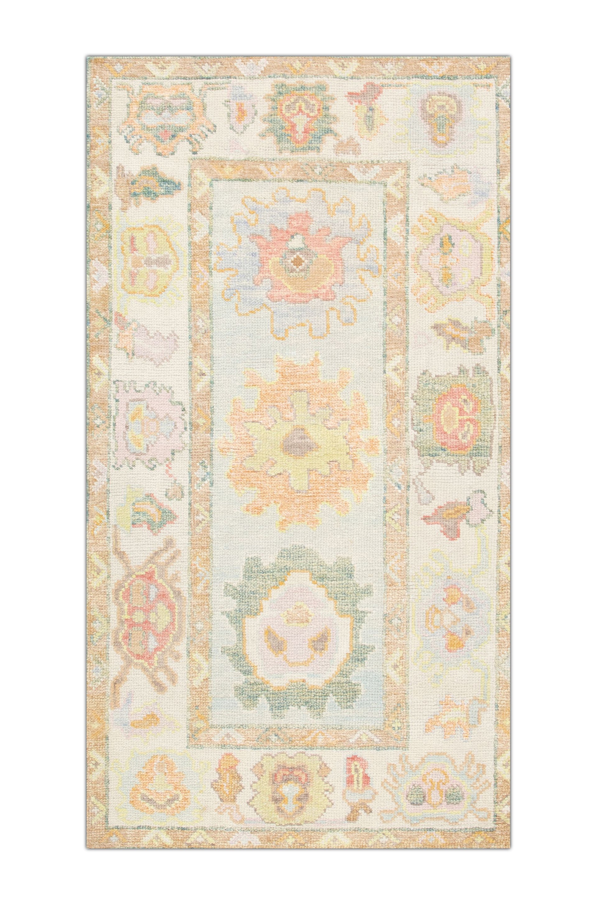 Turkish Oushak Rug 2'11" x 5'2" #2909