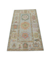 Turkish Oushak Rug 2'11" x 5'2" #2909