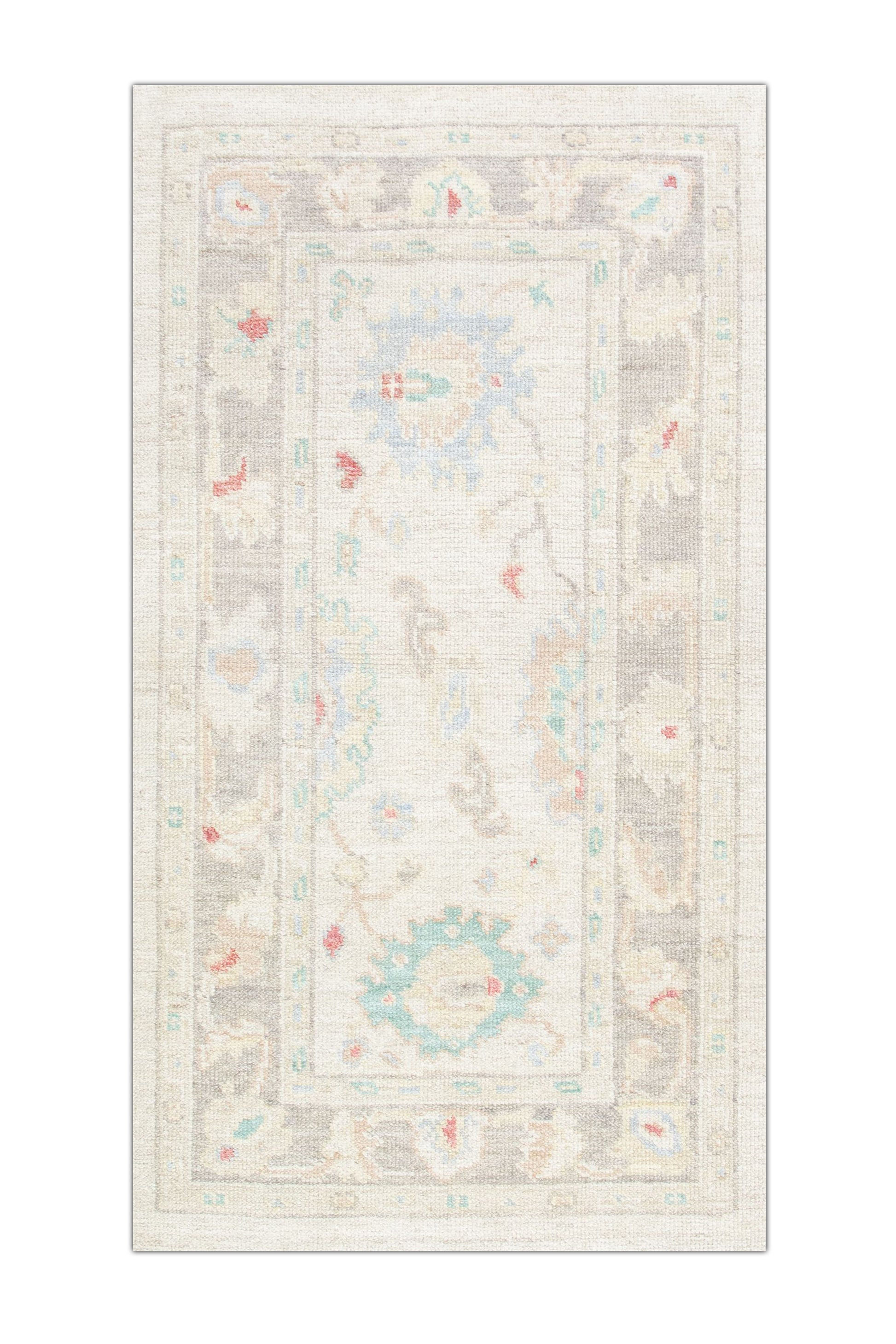Turkish Oushak Rug 2'9" x 5' #2595