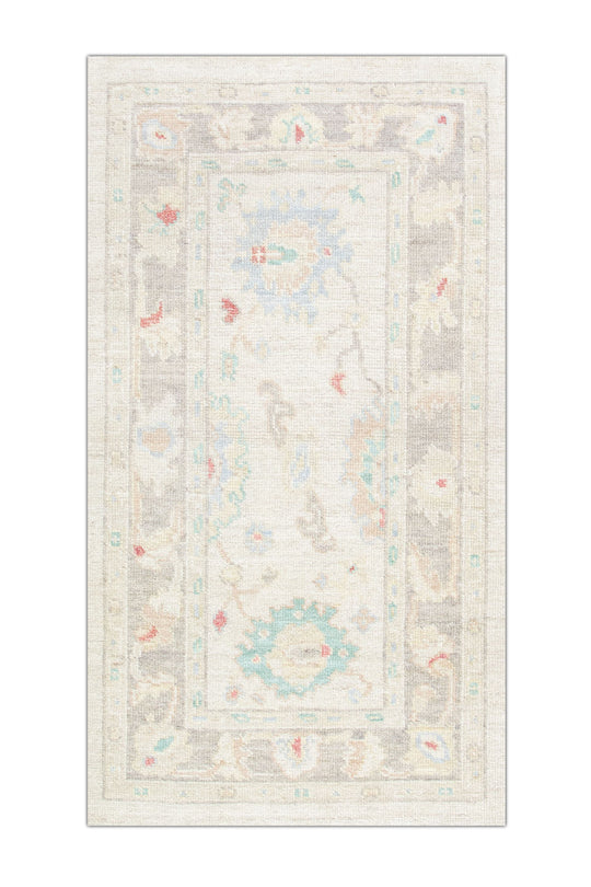 #2595 Turkish Oushak 2'9" x 5'