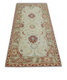 Turkish Antique Look Oushak Rug 2'8" x 6'2"  #5056