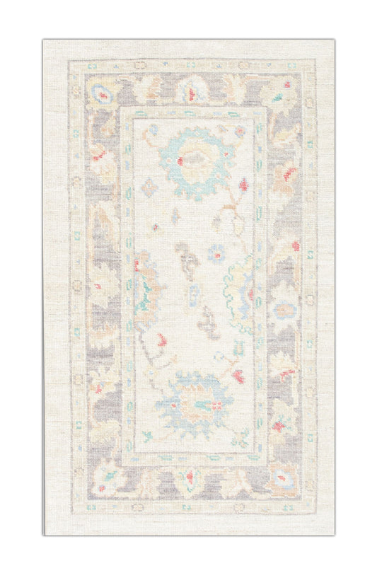 #2594 Turkish Oushak 2'11" x 4'11"